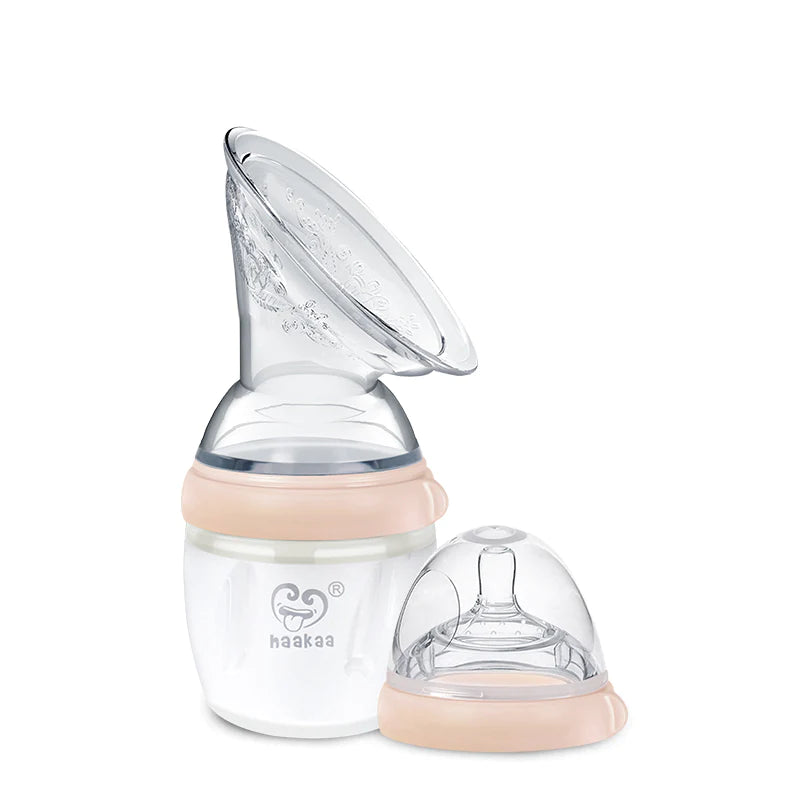 Haakaa Gen 3 Silicone Breast Pump Flange and Bottle Set - 160ml